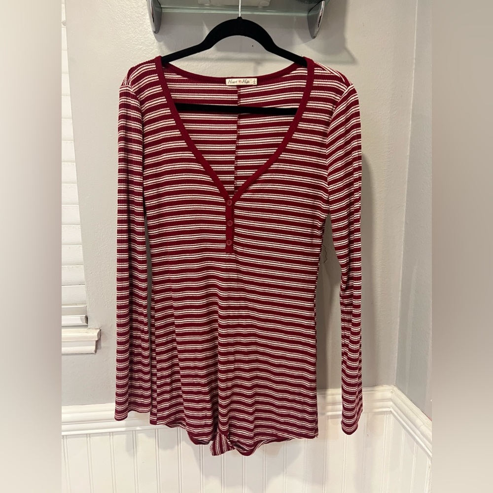 COZY STRIPED ONESIE